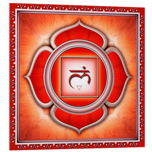 Tableau en PVC Chakra racine, Muladhara