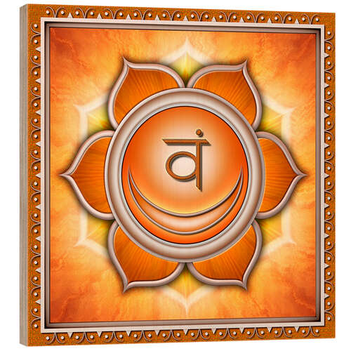 Obraz na drewnie Swadhisthana Chakra - Series II