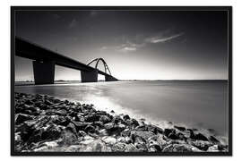 Gerahmter Kunstdruck Fehmarnsundbrücke