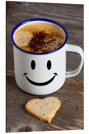 Magnettafel Becher mit Smiley Gesicht