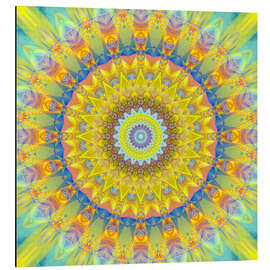 Alubild Mandala Sonne 2