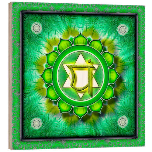 Wood print Anahata Chakra - Series I