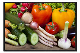 Gerahmter Kunstdruck Gesundes Gemüse