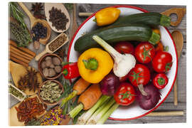 Akrylglastavla  Vegetables, Herbs and Spices IV - Thomas Klee