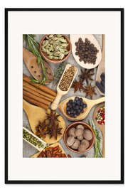 Gerahmter Kunstdruck Gewürze und Kräuter II