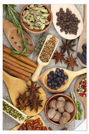 Selvklebende plakat Spices and Herbs II