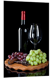 Foam board print Wine and Grapes II