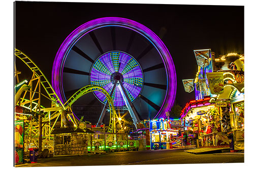 Galleritryk Ferris wheel at the Hamburg Cathedral funfair