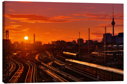 Lienzo Berlin Friedrichshain Sunset