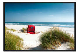 Gerahmter Kunstdruck Nordsee Dünenlandschaft