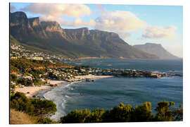 Aluminiumsbilde South Africa Cape Town with beach landscape