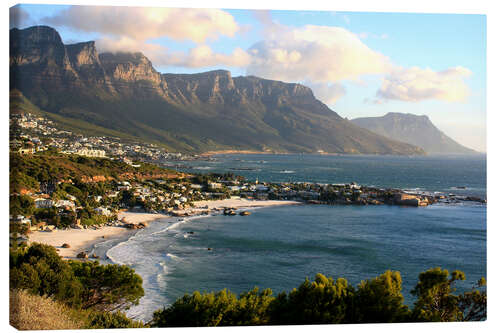 Leinwandbild Südafrika Kappstadt mit Strandlandschaft