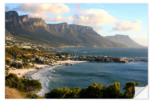 Naklejka na ścianę South Africa Cape Town with beach landscape