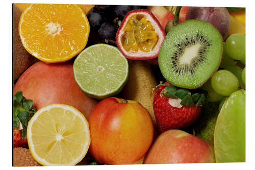 Aluminium print Fruits Background