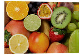 Foam board print Fruits Background