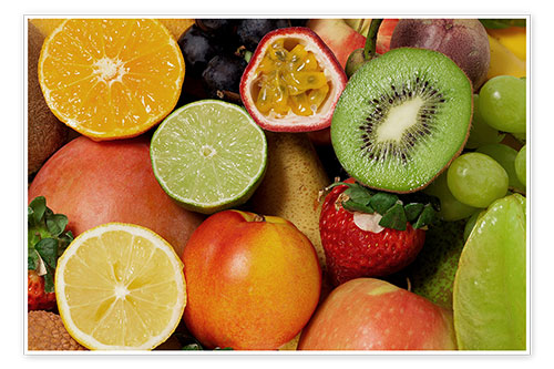 Poster Früchte Hintergrund