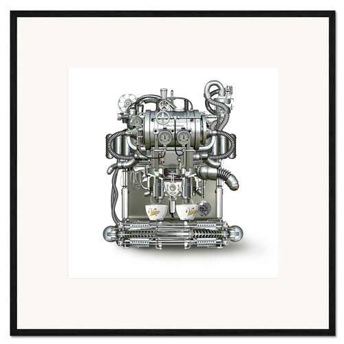 Stampa artistica con cornice Coffee Machine
