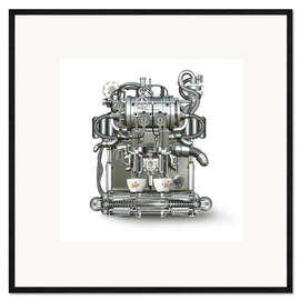 Stampa artistica con cornice Coffee Machine