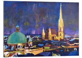 Gallery print Vienna Skyline at Night with St Stephan