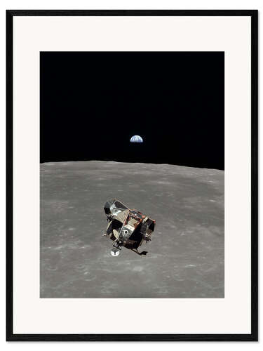 Framed art print Apollo 11, moon surface