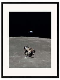 Framed art print Apollo 11, moon surface - NASA