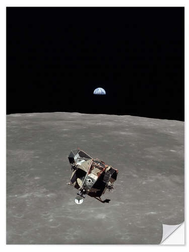 Wandsticker Apollo 11, Mondoberfläche