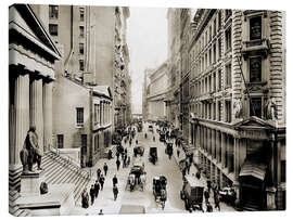 Leinwandbild Die Wall Street von New York City