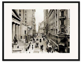 Gerahmter Kunstdruck Die Wall Street von New York City