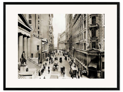Framed art print Wall Street of New York City