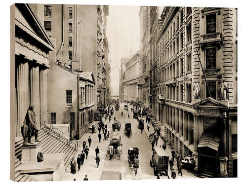 Quadro de madeira Wall Street of New York City