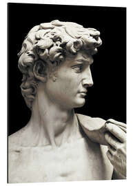 Magnettafel Marmorstatue des David (Detail)