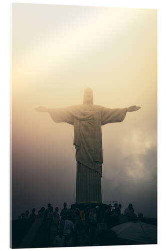Akryylilasitaulu Christ the redeemer statue at sunset, Rio de Janeiro, Brazil