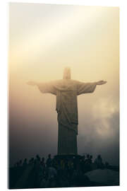 Akryylilasitaulu Christ the redeemer statue at sunset, Rio de Janeiro, Brazil