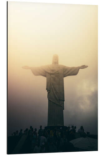 Alumiinitaulu Christ the redeemer statue at sunset, Rio de Janeiro, Brazil