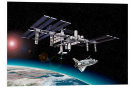 PVC-taulu Space Station in Earth orbit