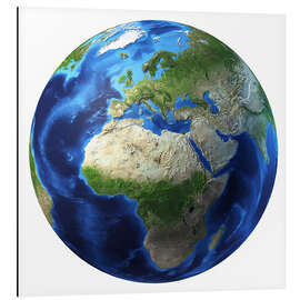 Magnettafel Afrika und Europa auf 3D Erde