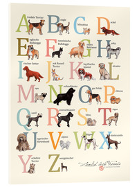 Akrylbillede Dogs ABC (German) - Martine Vuitton-Serape