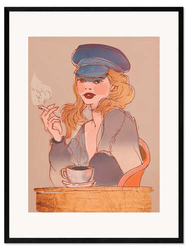 Framed art print Coffee and Cigarettes