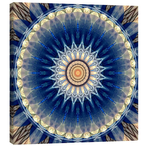 Lærredsbillede Mandala blue