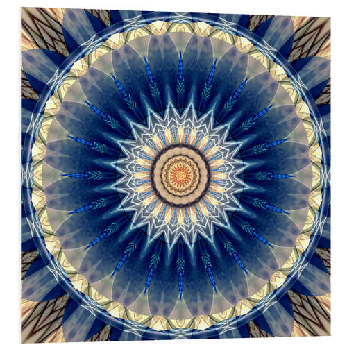 Stampa su PVC Mandala blue