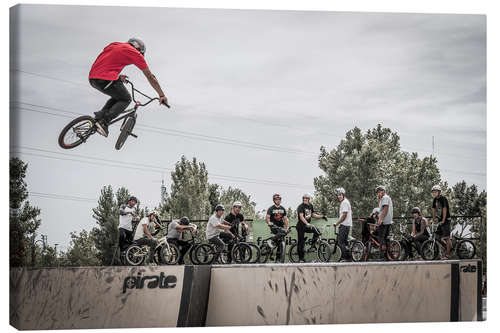 Canvas-taulu BMX freestyle bike jump