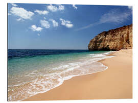 Tableau en plexi-alu Plage en Algarve, sud du Portugal