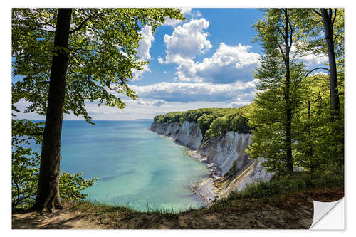 Selvklebende plakat Krittklipper på øya Rügen i Tyskland I