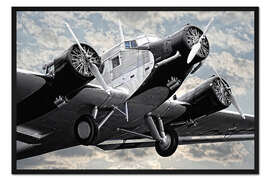 Gerahmter Kunstdruck Alte Tante JU