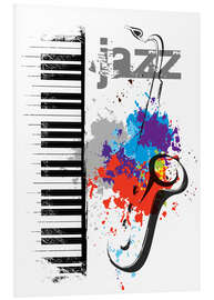 Stampa su PVC Note Jazz