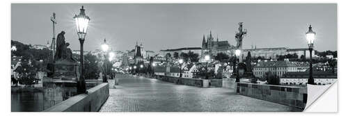 Selvklæbende plakat Prague Charles Bridge