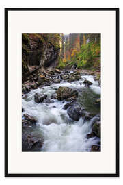 Gerahmter Kunstdruck Breitachklamm