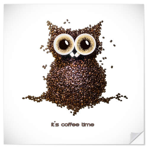 Muursticker [coffee time]