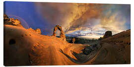 Obraz na płótnie Delicate Arch sundset