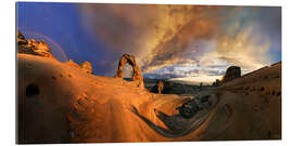 Galleritryk Delicate Arch sundset